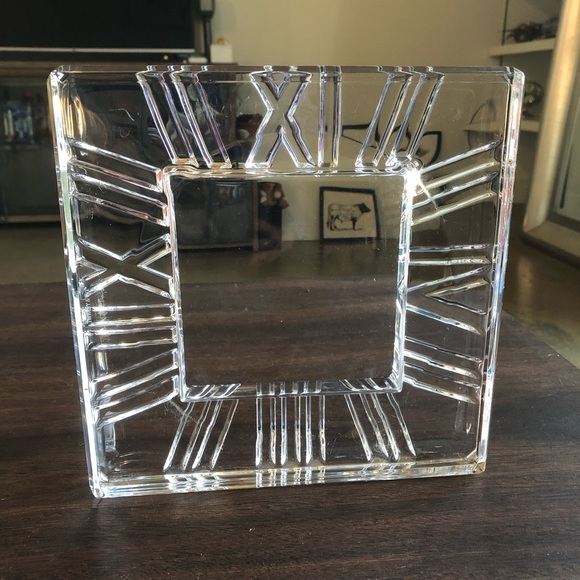 Tiffany And Co Crystal Roman Numeral Tray - Picture 3 of 6